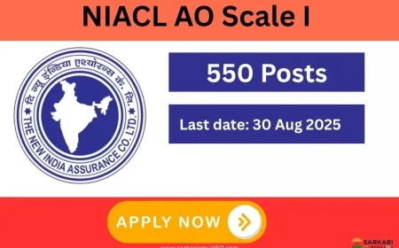 NIACL AO Scale I Online Form 2025 (550 Posts)