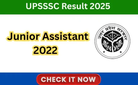 UPSSSC Junior Assistant 2022 Final Result