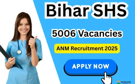 Bihar SHS ANM Recruitment 2025