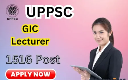 UPPSC GIC Lecturer Online Form 2025