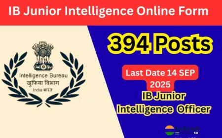 IB Junior Intelligence Officer Grade II 2025-start