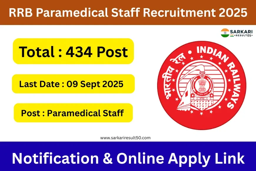 RRB Paramedical Staff Recruitment 2025