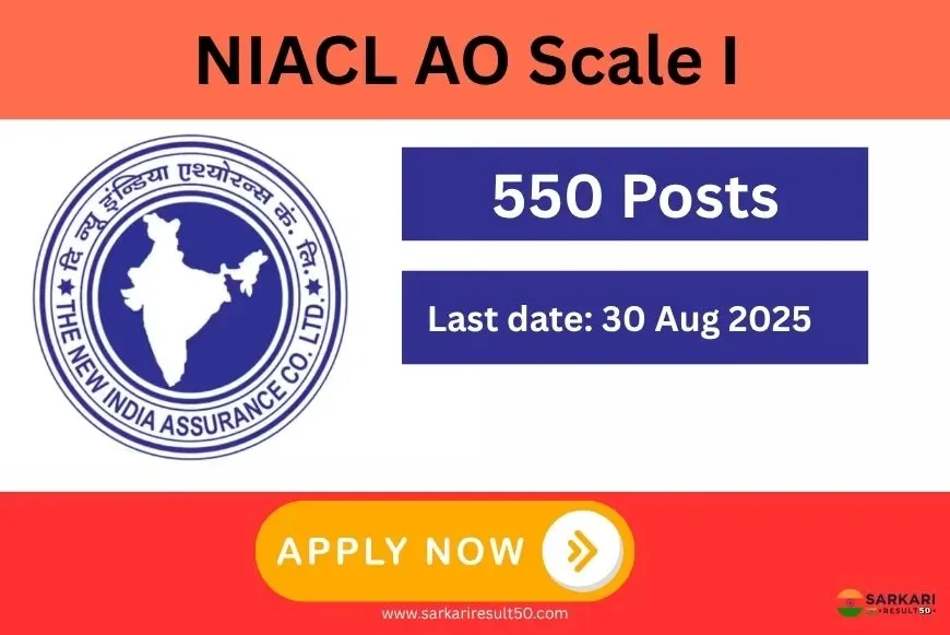 NIACL AO Scale I Online Form 2025 (550 Posts)