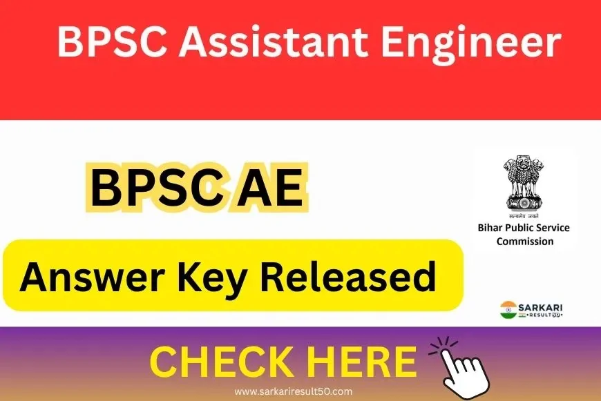BPSC Assistant Engineer AE Answer Key 2025