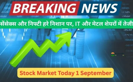Stock Market Today: सेंसेक्स-निफ्टी में [तेजी/गिरावट], टॉप गेनर्स और लूजर्स देखें