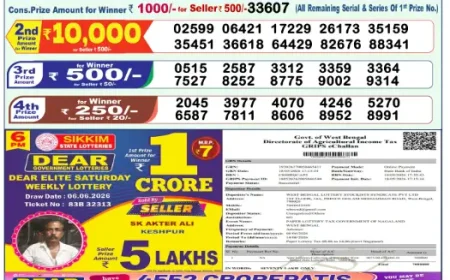 Lottery Sambad 1PM Result Today 08 June 2026