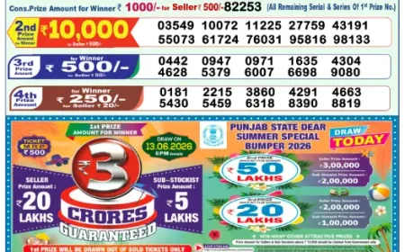 Lottery Sambad 1PM Result Today 13 June 2026